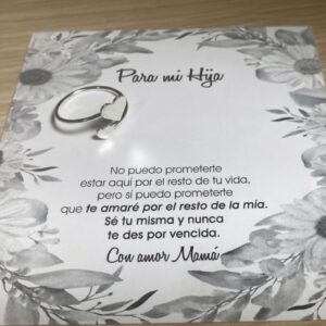 Anillo con doble corazón - Imagen 1