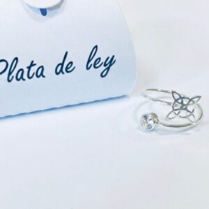 Anillo nudo de plata ajustable "Eternidad" - Imagen 1
