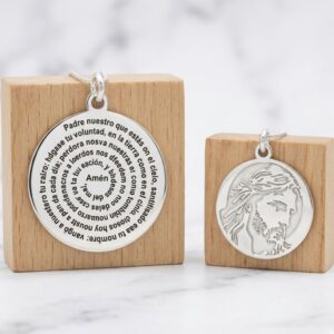 Medallón Padre Nuestro Reversible - Imagen 1