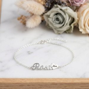 Pulsera Personalizada con Corazón e Inicial - Imagen 2