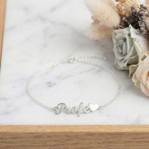Pulsera Personalizada con Corazón e Inicial - Imagen 3